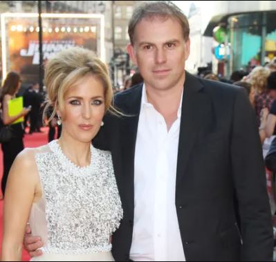 Julian Ozanne with ex-wife Gillian Anderson